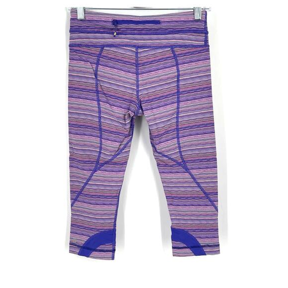 Lululemon Run: Top Speed Crop Purple Size 6 - Picture 2 of 5